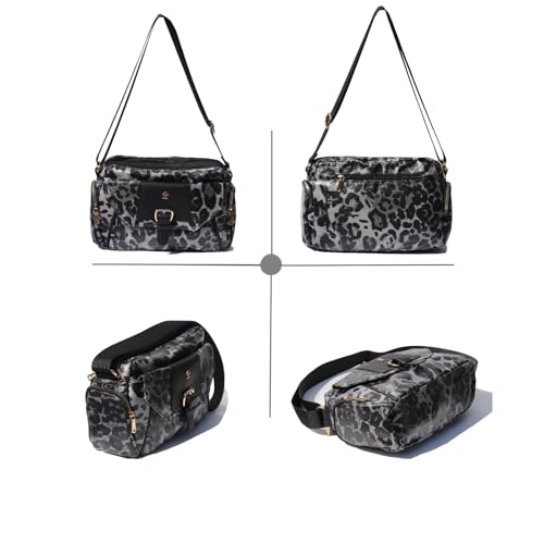 ESVAN Crossbody Bags for Women, Fashion Purses for Women Handbags Shoulder Bag with 2 Detachable Strap4