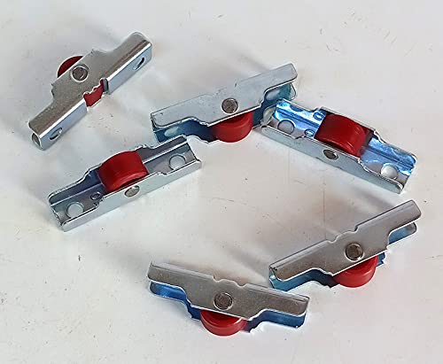 Aluminium Sliding Window Single Wheel (MS) (Red) (6 Pcs) WS003 (Thickness -7mm Wheel)-image-2