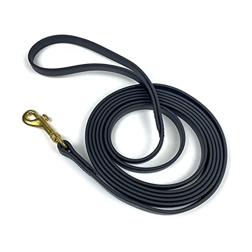 Jim Hodges Dog Training LL-BLCK-38-20 Gummy K9 Biothane Long Line Leash For Dogs cover