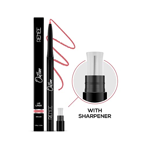 Image of RENEE Outline Lip Liner With Built in Sharpener 03 Delilah 0.35gm| Long Lasting & Smudge Proof| Matte Finish & Rich Color Payoff| One Swipe Application