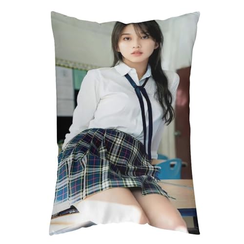 For 牧野真莉愛 8 枕カバー ロング枕カバー 両面印刷 柔らかく生地 横寝用抱き枕 向き寝 室内装飾 12 "x20 "