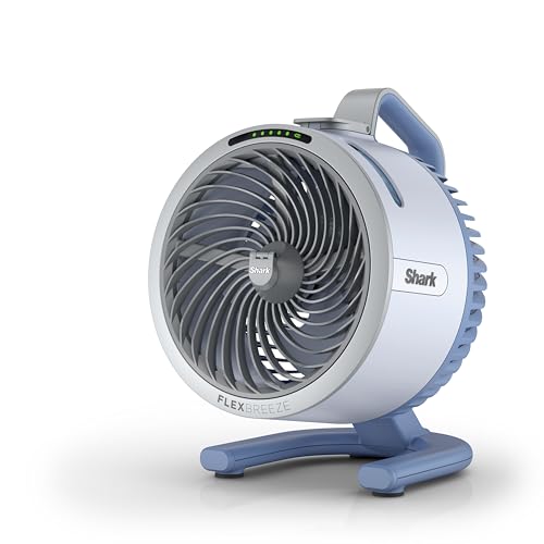 Shark FlexBreeze HydroGo Starker Ventilator mit Sprühnebel, Kühlung für drinnen & draußen, leise & langlebig, kabelgebunden & kabellos, kompakt &...