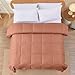 Modern Threads Down Alternative Reversible Comforter Orange Rust/Beige Queen