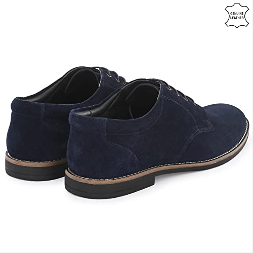 Image of Auserio Men's Suede Leather Derby Lace Up Formal Shoes | Anti Skid Sole & Waxed Laces| Antimicrobial & Heat-insulating| Memory Foam Padded Insole | Shoes for Office & Parties (SSE 013.014.015.016.017)