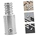 Ipetboom 2pcs Metal Threaded Mop Extension Pole Adapter Tip Replacement Connector for Mop Handles Compatible Cleaning Tools
