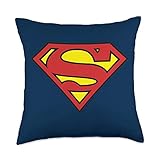 Superman Classic Shield Logo Throw Pillow, 18x18, Multicolor