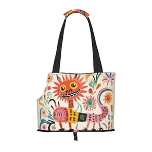 Wbqlsl Tragbare Haustier Transportbox mit Drachen-Motiv