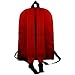 K-Cliffs 18in Classic Backpack Basic Bookbag Simple School Book Bags Vintage Emergency Daypack w/Padded Back & Side Pocket | RED