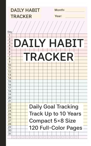 Daily Habit Tracker Notebook: Build Better Routines, Stay Focused, and Track Monthly Progress