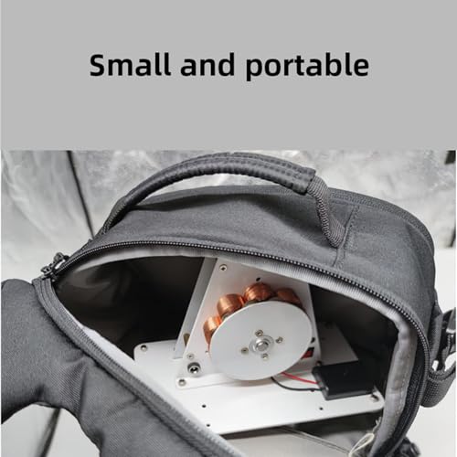 Generatore a manovella - Generatore manuale con maniglia pieghevole, porta di ricarica USB, giocattolo scientifico ideale per la fisica o ornamento per la scrivania di ca,