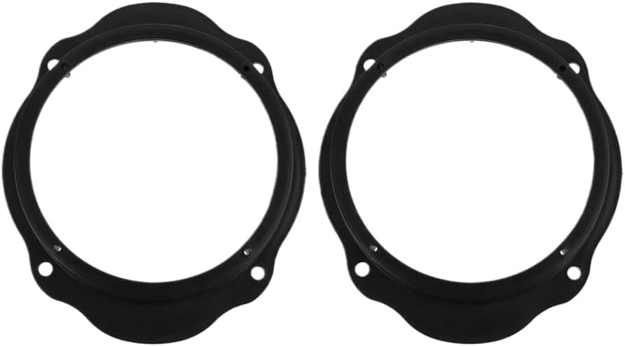 2pcs 6.5in Ring Adapter Plates Universal Mounting Bracket Adapter Plates Car Speaker Spacers Compatible with Focus