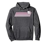 Hello Kitty Nerd Glasses Retro Stripe Hoodie Pullover Hoodie