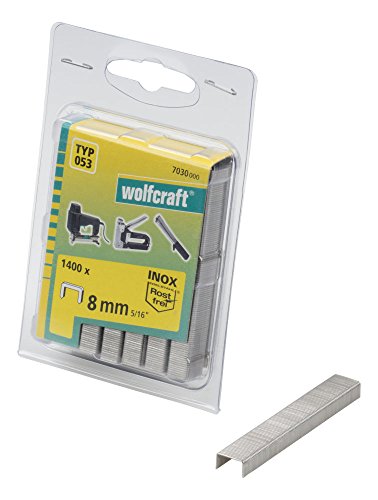 wolfcraft Grapa de lomo ancho, INOX, tipo 053 I 7030000 I Para un agarre óptimo