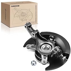 A-Premium Front Left Steering Knuckle – Wheel Bearing Hub Assembly Compatible with Honda Civic 2001 2002, L4 1.7L, Driver Side, Replaces 51215S5AJ10