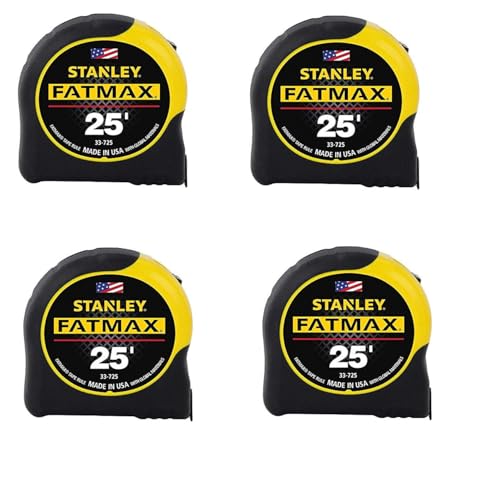Image of Stanley FATMAX Tape Measure, 25-Foot, 4 Pack (33-725)
