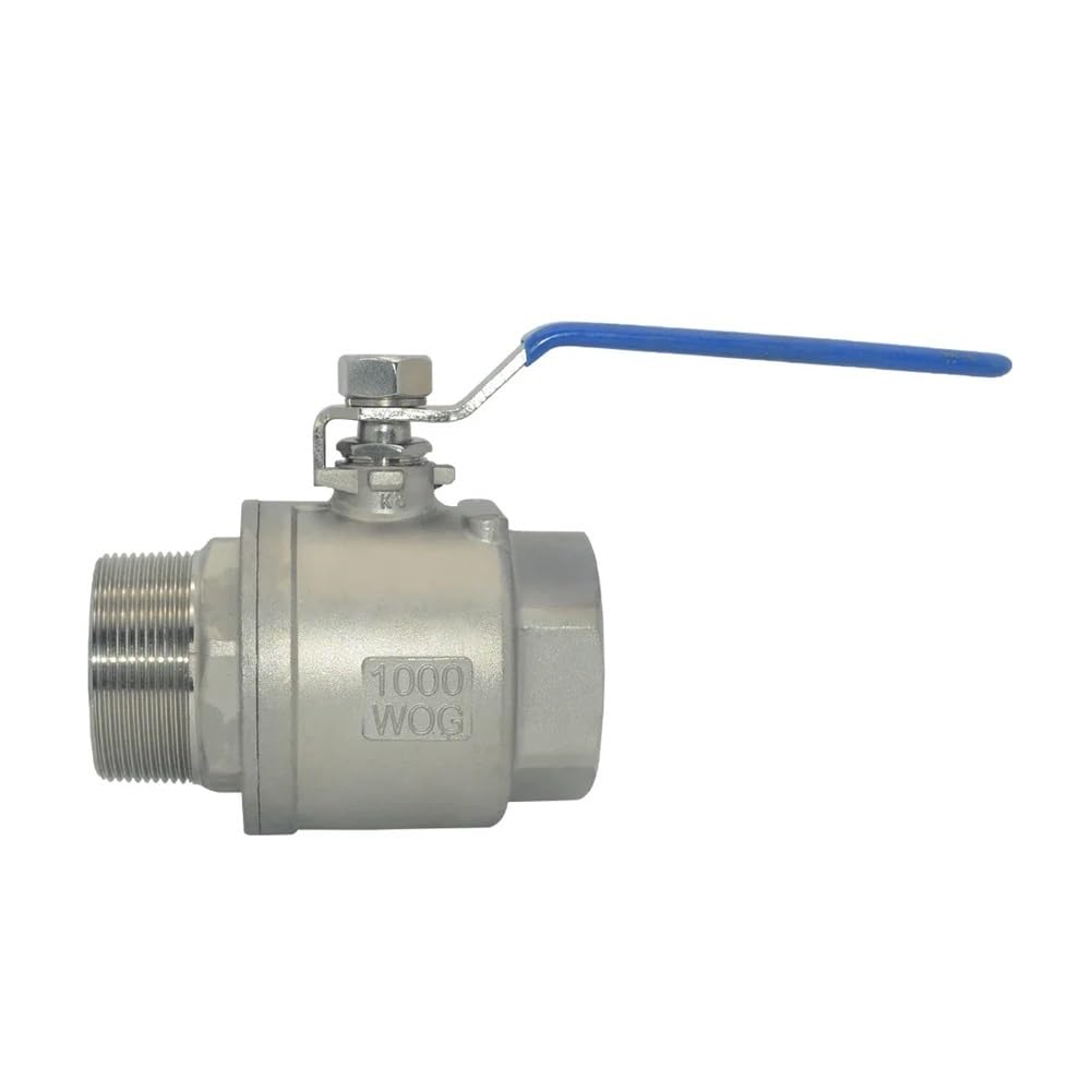 Female Stainless Steel 304 Pipe Ball Valve Female Threaded Sanitary Ball Valve Straight 1/4" 1/2" 3/8" 3/4" 1" 1-1/4" 1-1/2"(1-1/2")