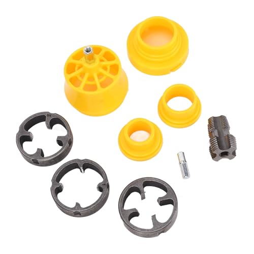 Acouto Kit Filettatrice per Tubi in PVC/Dimensioni 2 Pollici 3/4 Pollici 1 Pollice Lo Strumento di Filettatura per Tubi in PVC Compatibile con Trapano Elettrico è Progettato per Collegare un Kit