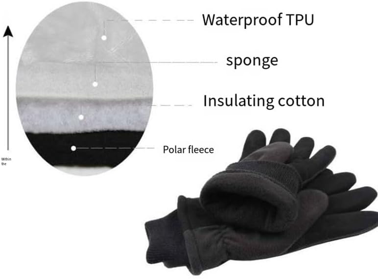 大人用ウィンタースポーツグローブ - 保温性、スキー、乗馬、サイクリング、防寒グローブ