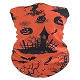 Creepy Holloween Red Black Hot/Cold Weather Sun protection beanie neck warmer gaiters Multi-Use wristband reusable cloth face masks for Hunting Hiking halloween costumes mascaras para el sol