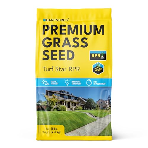 Barenbrug Turf Star Regenerating Perennial Ryegrass Lawn Seed with Yellow Jacket Seed Coating...