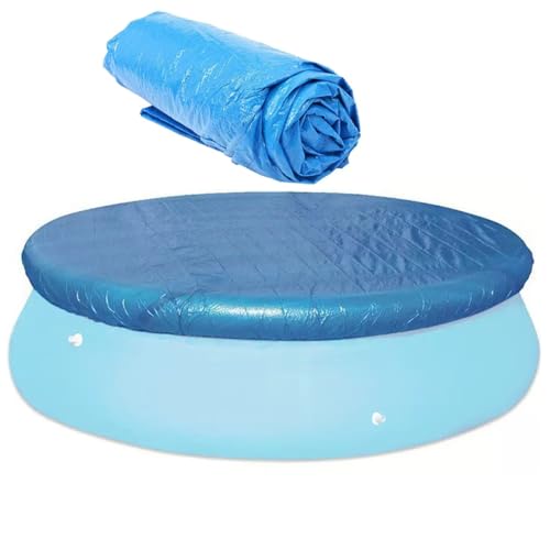 Round Pool Cover for 183cm/6feet Above Ground Pools Foldable Swimming Pool Covers for Inflatable Pools Garden Solar Pool Cover Protector