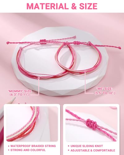 UNGENT THEM Back to School Stuff Mommy and Me Mother Daughter Bracelets First Day of School Gifts for Girls4