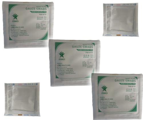 Image of JOMED - Gauze swabs Sterile 5cm x 5cm x 8ply (5pcs per pouch) (25 x 5=125 pcs.)