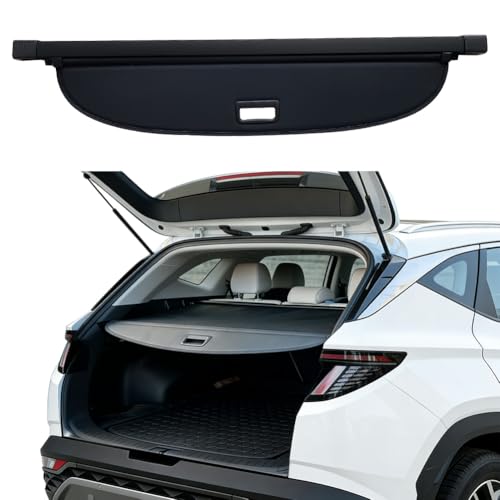 Vesul Retractable Cargo Cover Compatible with Hyundai Tucson 2016-2021 Waterproof Security Shade Luggage Privacy Screen All Weather Protection
