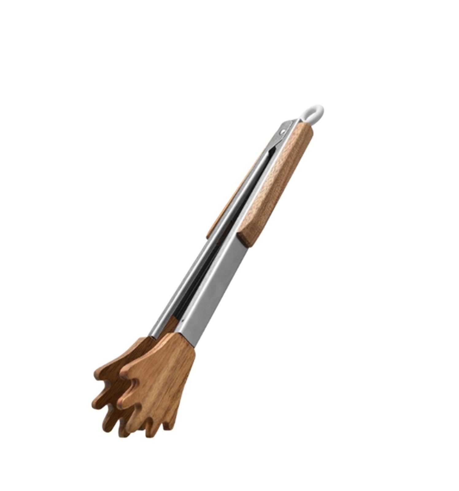 Szczypce Do Gotowania I Grilla Szczypce Do Grilla Z Drewnianą Rączką I Drewnianą Rączką Do Grillowania Na Węglu Drzewnym Szczypce Do Mięsa(Palm type)