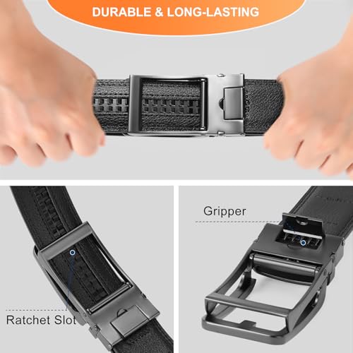 Cowhide belt, automatic buckle mechanical belt spot wholesale comfortable fashion outdoor sports3