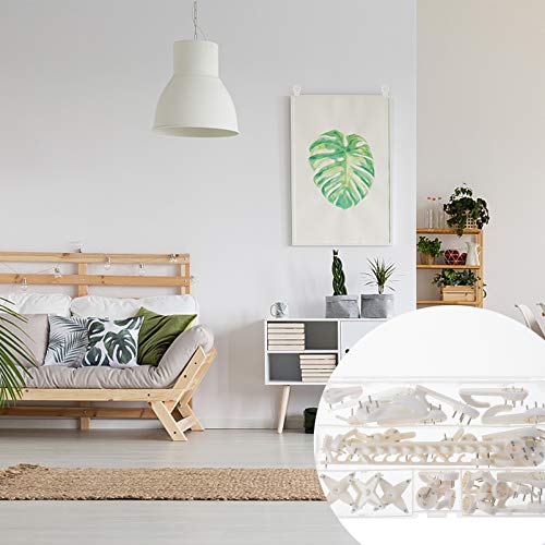 Image of jojofuny 84pcs Picture Hanging Hooks Kit Damage Wall Hooks for Photos Art Frames and Mirrors Easy to Install Versatile and Stylish Hanging for Decor