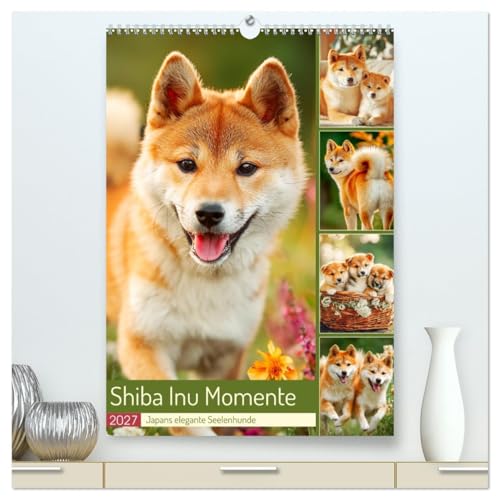 Shiba Inu Momente. Japans elegante Seelenhunde (hochwertiger Premium Wandkalender 2027 DIN A2 hoch), Kunstdruck in Hochglanz: Stimmungsvolle Bilder, ... schönen Hunde einfangen (CALVENDO Tiere)