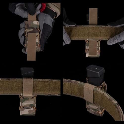 Pochette double chargeur airsoft porte talkie-walkie Molle camouflage militaire