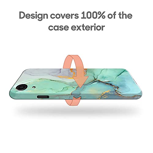 Image of COLORflow Back Cover Compatible with Samsung Galaxy A03 Core | Beautiful Green Marble | Designer Printed Hard CASE Bumper Back Cover Compatible with Samsung Galaxy A03 Core