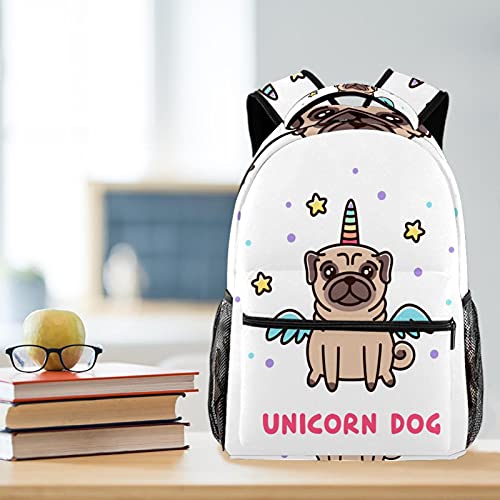Sac à dos licorne multicolore avec poches pour l'école - 6