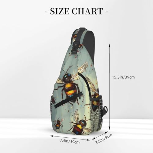 Bolso Cruzado tipo Sling para Mujer y Hombre Negro miniatura 2
