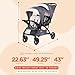 Baby Trend Sit N' Stand Tandem Double Stroller 2.0 DLX with 5 Point Safety Harness, Shaded Canopy, 2 Cup Holders, and Ample Storage Space, Magnolia