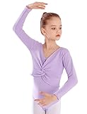 V-Ausschnitt und Twist bilden einen klassischen modischen Look, einfarbiger Ballerina Ballett Oberteil machen einfach gute Laune