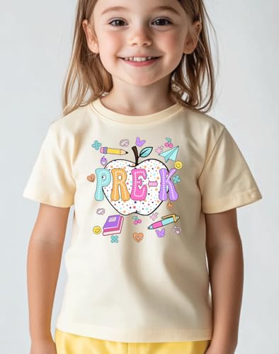 Image of Kids Toddler Boys Girls Back to School Shirt First Day of Preschool T-Shirt Short Sleeve Top
