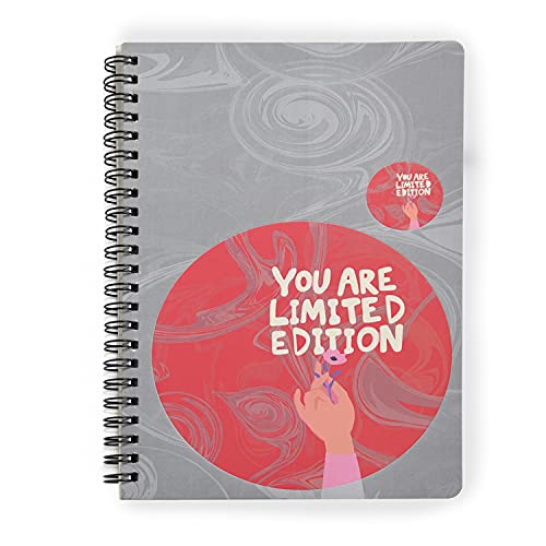 Image of PAPBOO A5 Handy, Limited Edition, Easy to Carry Spiral Wiro Notebook : 100 GSM Natural Shade Paper, Dot Grid, 120 Pages, Journal, Diary, Gift, Single (8WIROLimited)