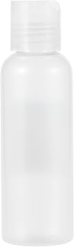 Daylogic Disc Bottle, Container For Shampoo, Conditioner, Lotion, Clear, Plastic Bottles, Disc Top Cap, Refillable & Reusable, TSA Approved, Travel-Friendly & Multipurpose, 3 oz., 1 Count