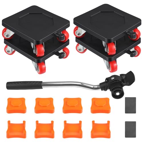 Furniture Lifter Mover Tool, Heavy Duty Moving Wheels, Single Load Capacity 400KG，Furniture Dollies Moving for Moving Equipment Heavy Furniture Appliance Refrigerator Sofa (15)