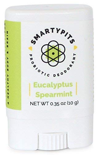 SmartyPits - Natural / Aluminum Free Prebiotic Deodorant (Baking Soda Free, Travel-Size) (Eucalyptus Spearmint)