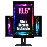 Monitor 19.5' LED Ergonômico Ajuste de altura, rotação, inclinação, Widescreen, 2ms, 75Hz, HD+, HDMI, VESA, 3Green Pro 1953G