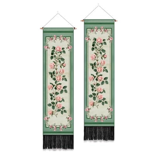 Tapisserie d'angle cadeau de pendaison de crémaillère lot de 2 suspensions style vintage