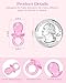 200 Pcs Mini Pacifiers Baby Shower Games, 0.86'' Acrylic Pacifiers in Clear Jar, Chupones para Baby Shower Pacifier for Party Favors, Table Scatter, Gender Reveal Decoration DIY Craft(Pink)