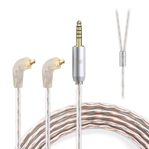 okcsc JBX リケーブル ER4SR イヤホンケーブル イヤホン・ヘッドホン用 Etymotic用 ERシリーズ ER4SE・ER4XR・ER3XR等に適合 OFC 4芯 長さ1.2m 4.4mm