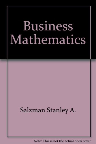 Business mathematics 0673151867 Book Cover