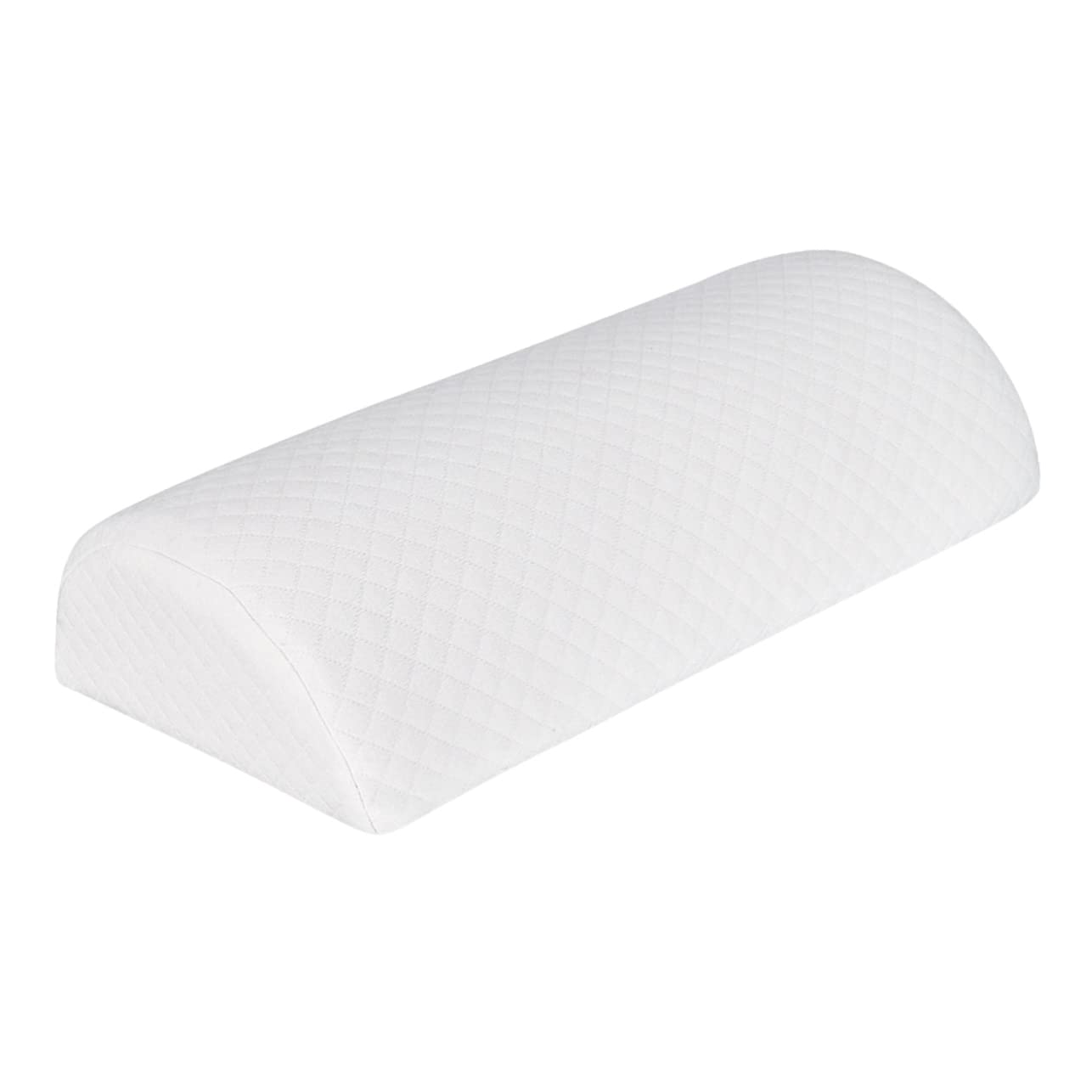 ULDIGI Memory Foam Leg Pillow Half Moon Leg Cushion for Home Bed White 1pc Knee Support