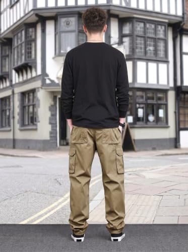 Image of Amazon Brand - INKAST Men Multi-Pocket Cargo Pants Casual Fit Trousers Stylish Cargo Trousers